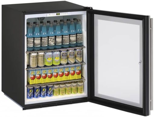 U-Line ADA Collection 24" Black Frame With Lock Compact Refrigerator - Image 2