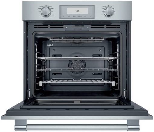Thermador ADA Professional Series 30" Gray Glass On Stainless Steel Single Built-In Oven - Image 2
