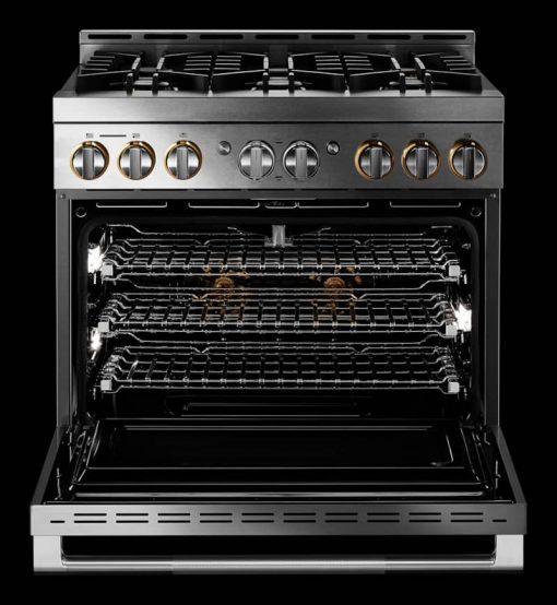 JennAir RISE 36" Stainless Steel Gas Professional-Style Range - Image 6