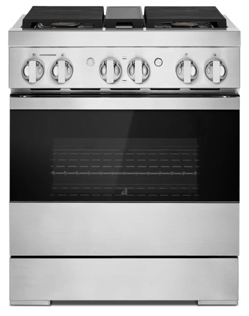 JennAir NOIR 30" Stainless Steel Professional-Style Dual-Fuel Range