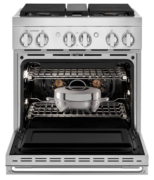JennAir NOIR 30" Stainless Steel Professional-Style Dual-Fuel Range - Image 3