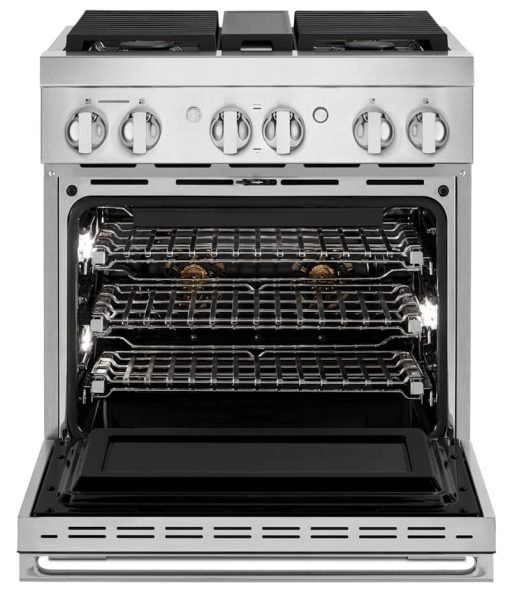 JennAir NOIR 30" Stainless Steel Professional-Style Dual-Fuel Range - Image 2