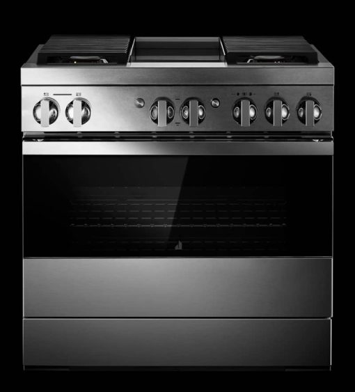 JennAir NOIR 36" Stainless Steel Professional-Style Dual-Fuel Range With Chrome-Infused Griddle - Image 5