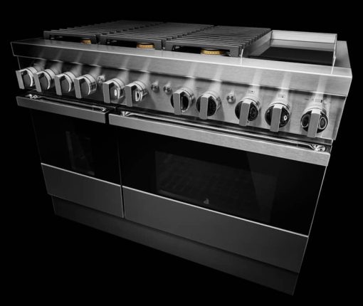 JennAir NOIR 48" Stainless Steel Dual-Fuel Professional-Style Range With Chrome-Infused Griddle & Steam Assist - Image 3