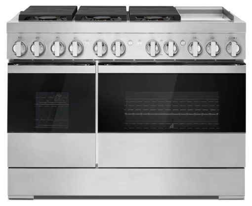 JennAir NOIR 48" Stainless Steel Professional Style Dual-Fuel Range With Chrome-Infused Griddle