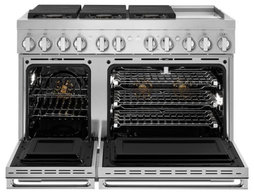 JennAir NOIR 48" Stainless Steel Professional Style Dual-Fuel Range With Chrome-Infused Griddle - Image 2