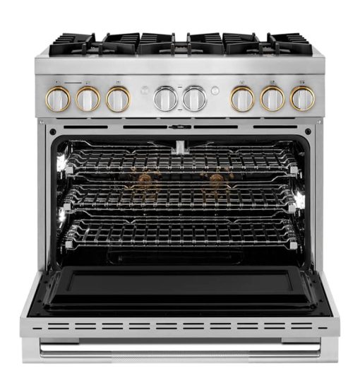JennAir RISE 36" Stainless Steel Professional-Style Dual-Fuel Range - Image 2