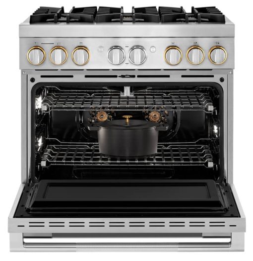 JennAir RISE 36" Stainless Steel Professional-Style Dual-Fuel Range - Image 3
