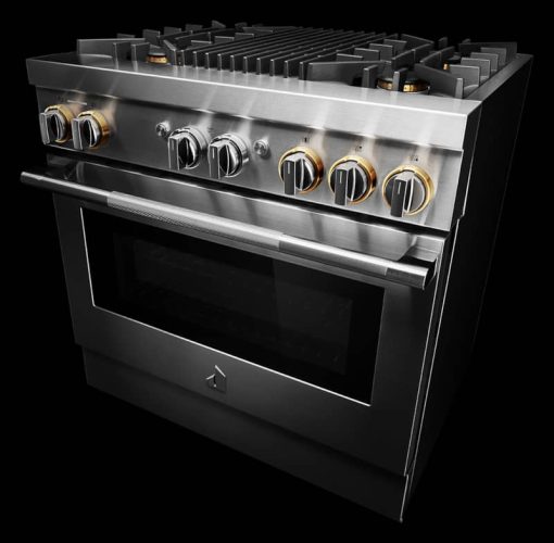 JennAir RISE 36" Stainless Steel Professional-Style Dual-Fuel Range With Gas Grill - Image 6