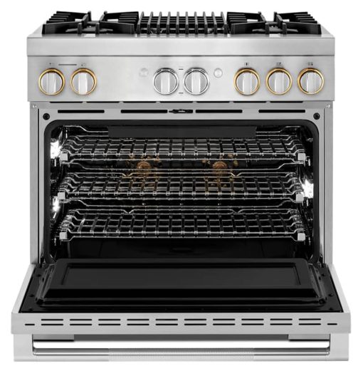 JennAir RISE 36" Stainless Steel Professional-Style Dual-Fuel Range With Gas Grill - Image 2
