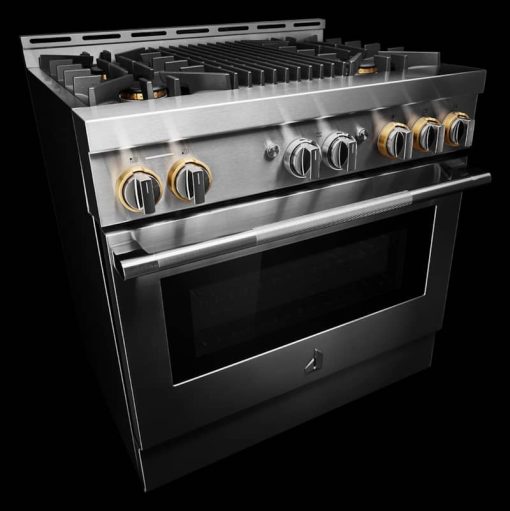 JennAir RISE 36" Stainless Steel Gas Professional-Style Range With Grill - Image 6