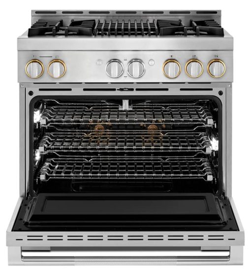 JennAir RISE 36" Stainless Steel Gas Professional-Style Range With Grill - Image 2