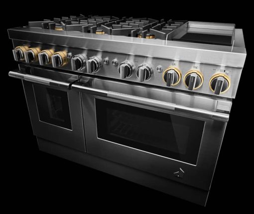 JennAir RISE 48" Stainless Steel Professional-Style Dual-Fuel Range With Chrome-Infused Griddle - Image 6