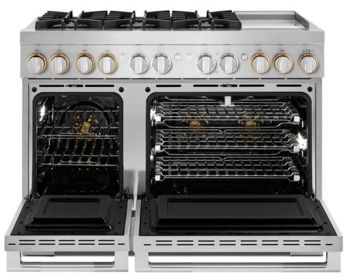 JennAir RISE 48" Stainless Steel Professional-Style Dual-Fuel Range With Chrome-Infused Griddle - Image 2