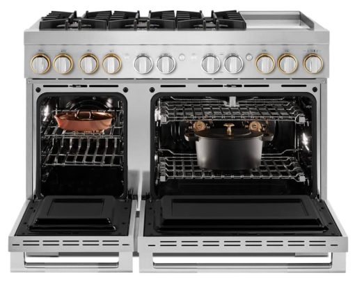 JennAir RISE 48" Stainless Steel Professional-Style Dual-Fuel Range With Chrome-Infused Griddle - Image 3