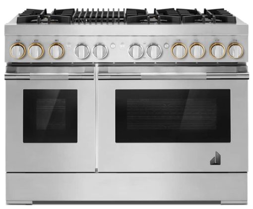 JennAir RISE 48" Stainless Steel Professional Style Dual-Fuel Range With Gas Grill