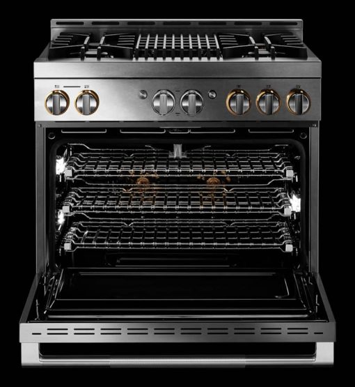JennAir RISE 36" Stainless Steel Gas Professional-Style Range With Grill - Image 7