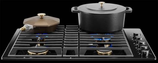 JennAir JX3 30" Black Gas Downdraft Cooktop - Image 4