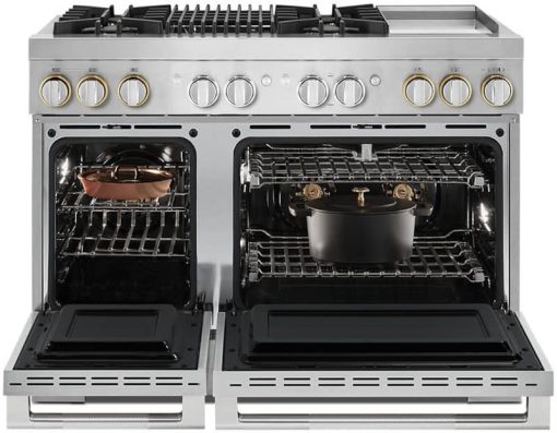 JennAir RISE 48" Stainless Steel Professional-Style Dual-Fuel Range With Chrome-Infused Griddle & Gas Grill - Image 2