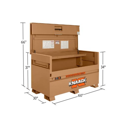 30-in W x 60-in L x 34.25-in Steel Jobsite Box - Image 2