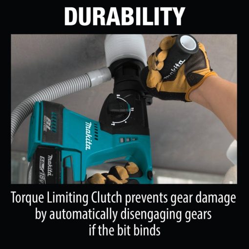 18V LXT Lithium-Ion Brushless Cordless 1 In. Rotary Hammer Kit (5.0Ah) - Image 3