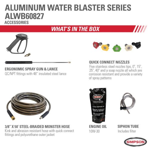 Aluminum Water Blaster 4200 PSI at 4.0 GPM HONDA GX390 with AAA Triplex Plunger Pump Cold Water Professional Belt Drive Gas Pressure Washer (49-State) - Image 7