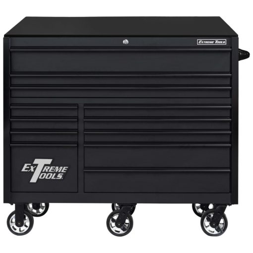 Extreme Tools 55" Matte Black Roller Cabinet with Black - Image 2