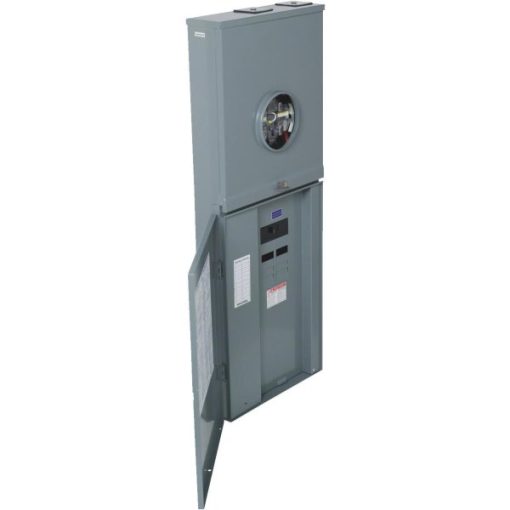 Square D Homeline 200A 8-Space 16-Circuit Outdoor Combination Meter Socket & Main Breaker Load Center