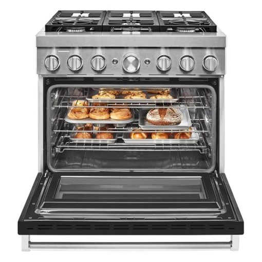 36" Dual Fuel Self Clean Convection Range - Image 3
