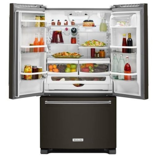 20 cu ft French Door Black Stainless Steel Refrigerator - Image 2