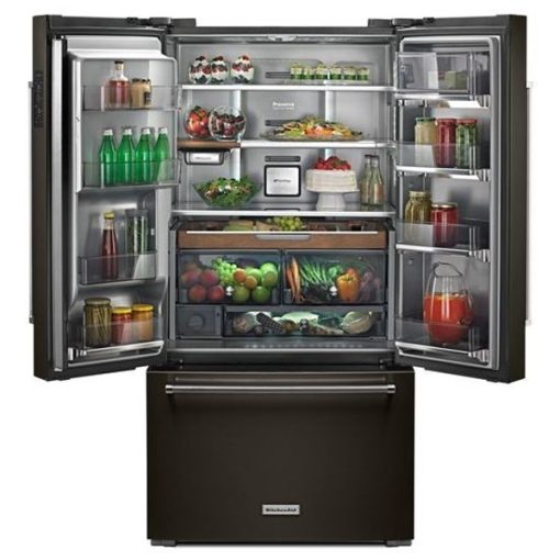 23.8 cu ft French Door Black Stainless Steel Refrigerator - Image 2