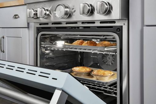 KitchenAid 30" Misty Blue Smart Commercial-Style Dual Fuel Range With 4 Burners - Image 10