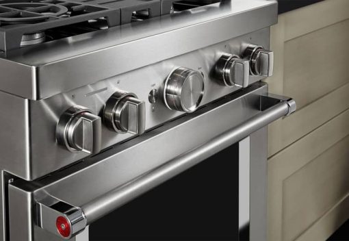 KitchenAid 30'' Stainless Steel Smart Commercial-Style Dual Fuel Range With 4 Burners - Image 7