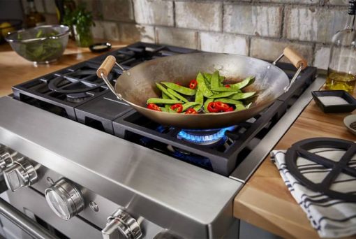 KitchenAid 30'' Stainless Steel Smart Commercial-Style Dual Fuel Range With 4 Burners - Image 8