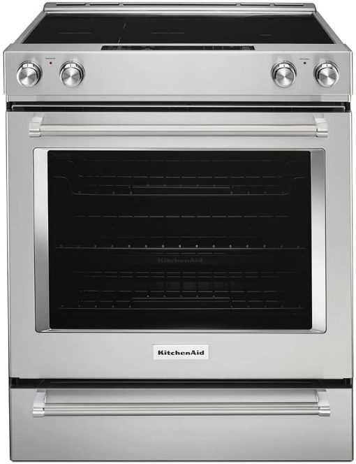 KitchenAid ADA 30" Stainless Steel Electric Slide-In Convection Range
