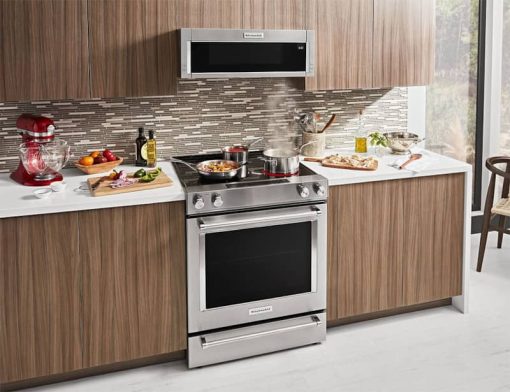KitchenAid ADA 30" Stainless Steel Electric Slide-In Convection Range - Image 9