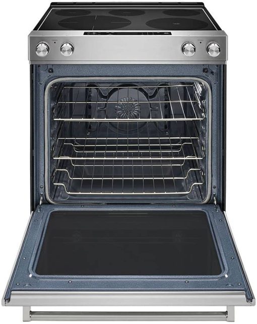 KitchenAid ADA 30" Stainless Steel Electric Slide-In Convection Range - Image 2