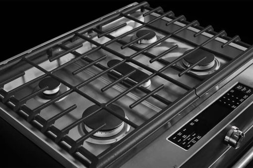 KitchenAid ADA 30" Stainless Steel Slide-In Convection Gas Range With Baking Drawer - Image 6