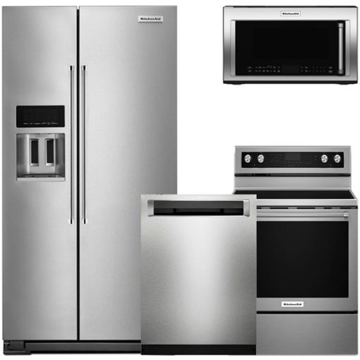 KitchenAid Stainless Steel Four Piece Kitchen Suite