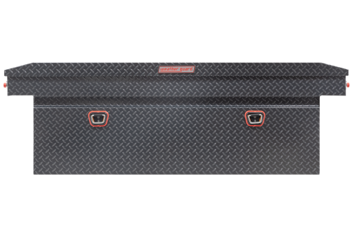 Weather Guard Saddle Truck Tool Box Aluminum Full Deep Gunmetal Gray - Image 3