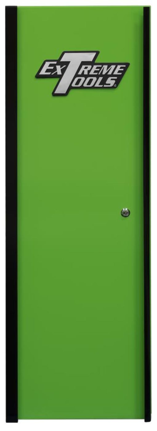 DX Series 19" x 21" Deep Side Locker with 4 Shelves Green with Black Handle