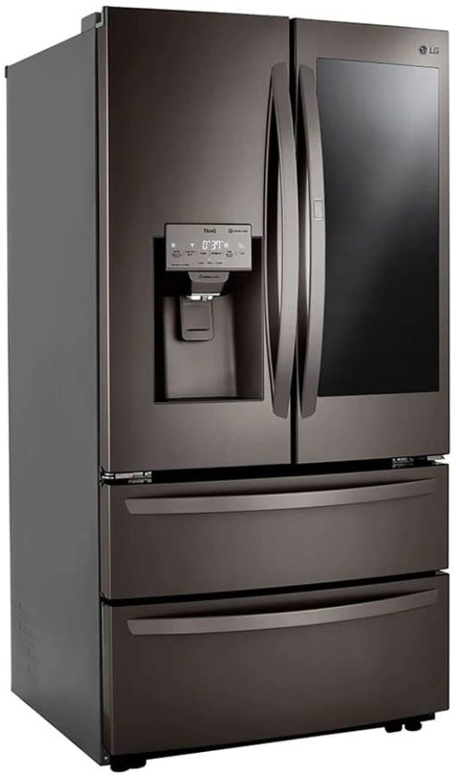 LG 28 Cu. Ft. Black Stainless Steel Smart InstaView Door-In-Door Double Freezer Refrigerator With Craft Ice - Image 4