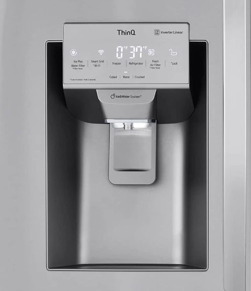 LG 28 Cu. Ft. Stainless Steel Smart InstaView Door-In-Door Double Freezer Refrigerator With Craft Ice - Image 9