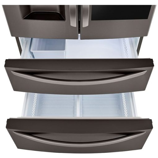 27.6 cu ft French Door Black Stainless Steel Refrigerator - Image 3