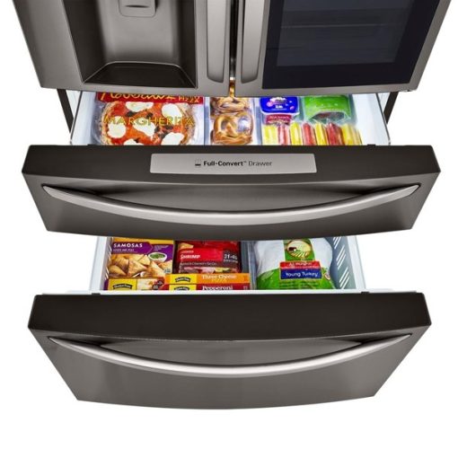 29.5 cu ft French Door Black Stainless Steel Refrigerator - Image 6