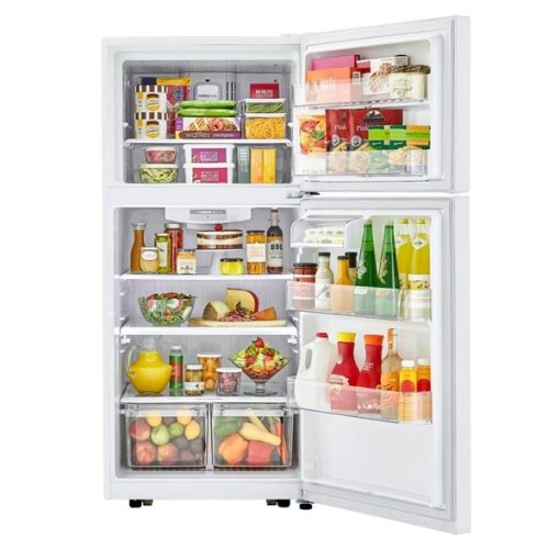 20.2 cu ft Top Freezer White Refrigerator - Image 2