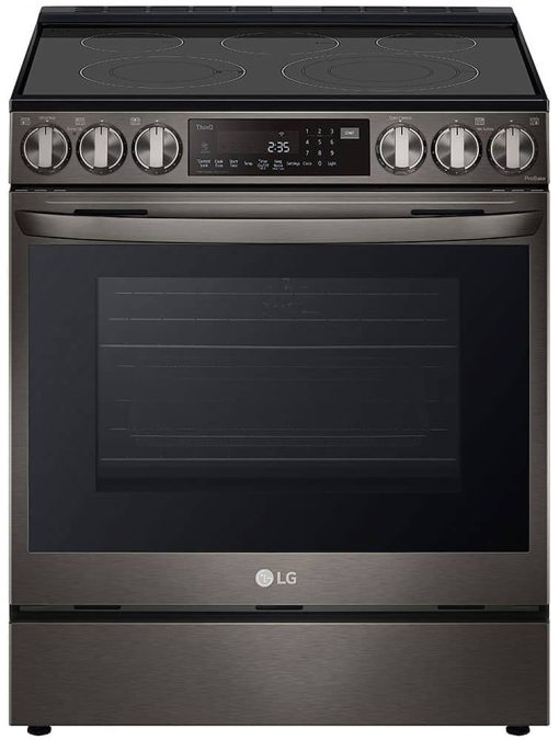 LG 6.3 Cu. Ft. PrintProof Black Stainless Steel Smart Wi-Fi Enabled ProBake Convection InstaView Electric Slide-In Range With Air Fry