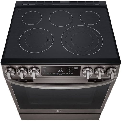 LG 6.3 Cu. Ft. PrintProof Black Stainless Steel Smart Wi-Fi Enabled ProBake Convection InstaView Electric Slide-In Range With Air Fry - Image 9