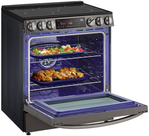 LG 6.3 Cu. Ft. PrintProof Black Stainless Steel Smart Wi-Fi Enabled ProBake Convection InstaView Electric Slide-In Range With Air Fry - Image 5