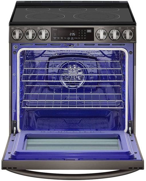 LG 6.3 Cu. Ft. PrintProof Black Stainless Steel Smart Wi-Fi Enabled ProBake Convection InstaView Electric Slide-In Range With Air Fry - Image 2